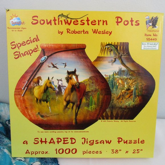 1000 Piece SunsOut Shaped Jigsaw Puzzle - Picture 1 of 13